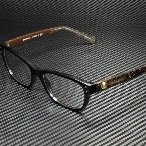 COACH Black Brown 53mm Eyeglasses - Picture 1 of 3